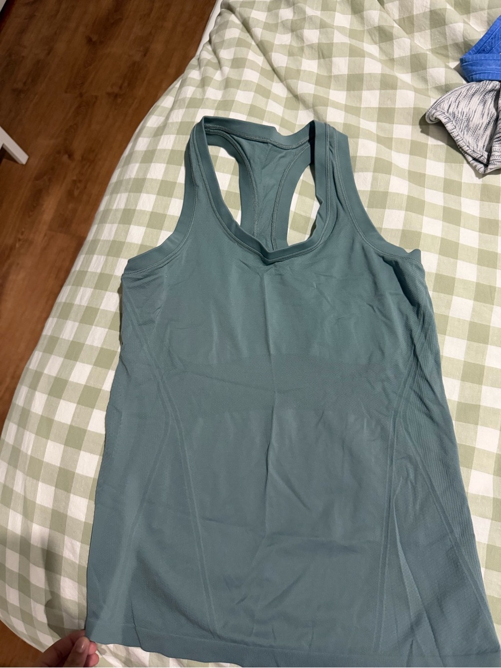 Athleta Sage Green Racerback Performance Tank Top
